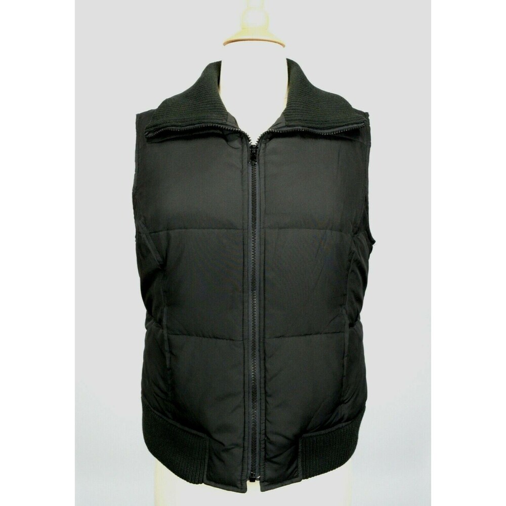 Maurices Motion Women's Size M Black Quilted Down Feather Puffer Vest